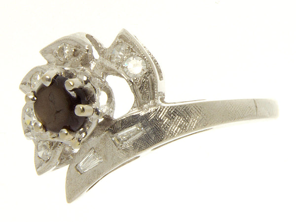 Vintage Black Star Sapphire & Diamond Ring - Chicago Pawners & Jewelers