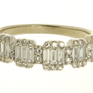 1.08ct Round & Baguette Diamond Band Ring - Chicago Pawners & Jewelers