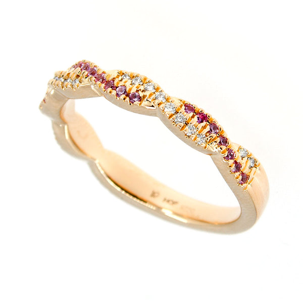 Hearts on Fire Harley Go Boldly Braided Power Band with Sapphires - Chicago Pawners & Jewelers
