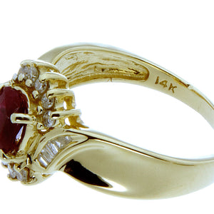 1.25ct Ruby & Diamond Ring in 14K Gold - Chicago Pawners & Jewelers
