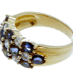 3.00ct Sapphire & Diamond Band Ring - Chicago Pawners & Jewelers