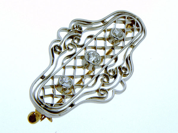 1930s Platinum & Diamond Pin - Chicago Pawners & Jewelers