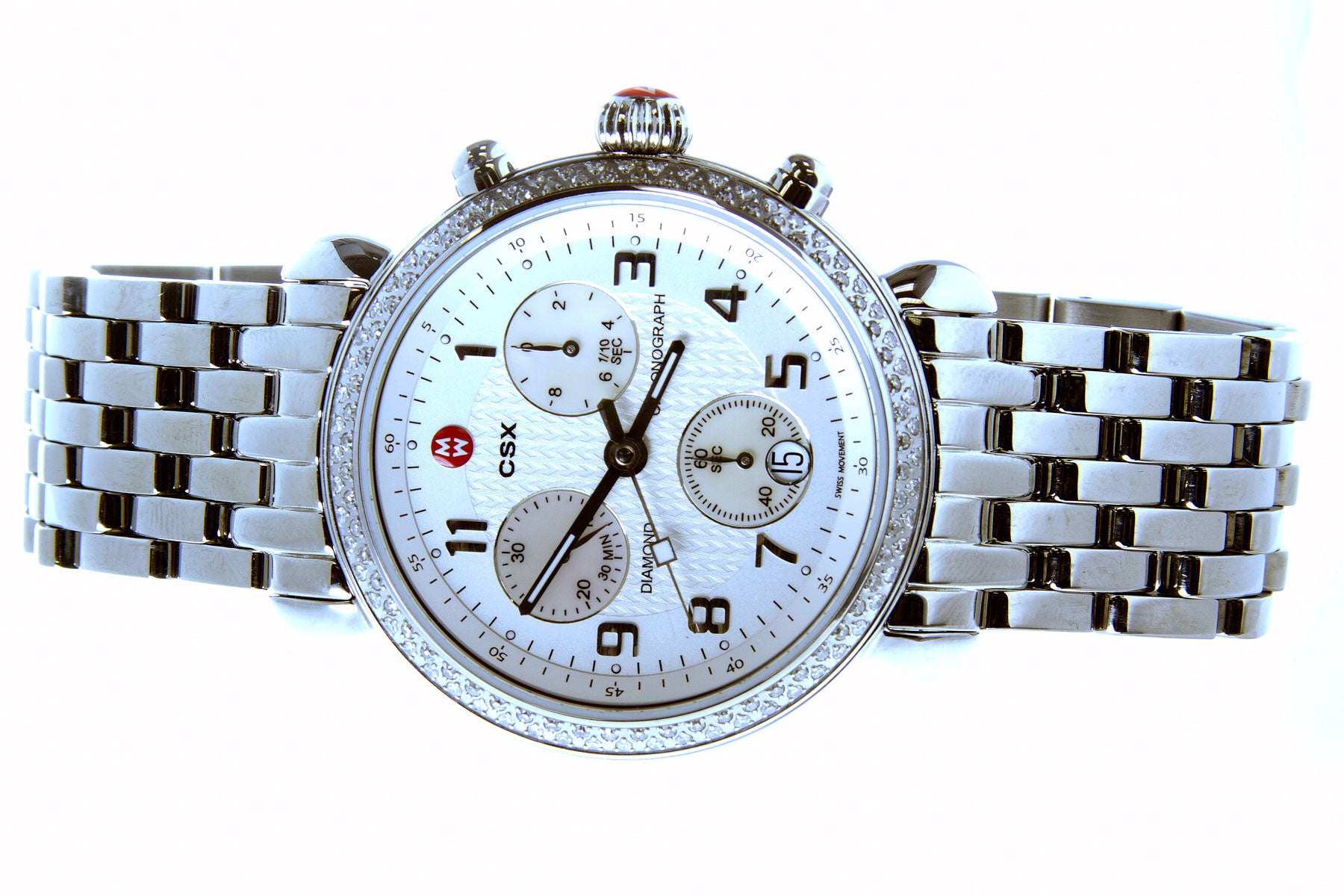 Michele Watch CSX Diamond Chronograph Chicago Pawners Jewelers