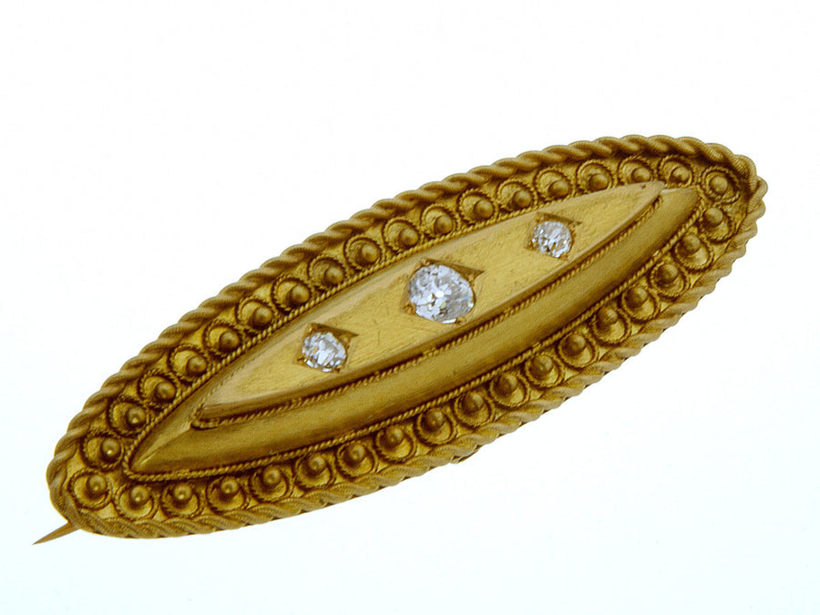 Victorian Diamond Bar Pin - Chicago Pawners & Jewelers