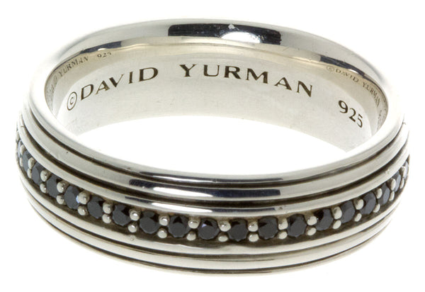 David Yurman Black Diamond Wedding Band - Chicago Pawners & Jewelers