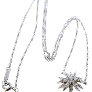 Tiffany & Co. Lace Platinum Diamond Sunburst Pendant - Chicago Pawners & Jewelers
