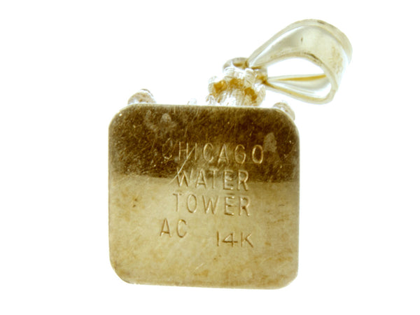 Vintage 14K Gold Chicago Water Tower Charm - Chicago Pawners & Jewelers