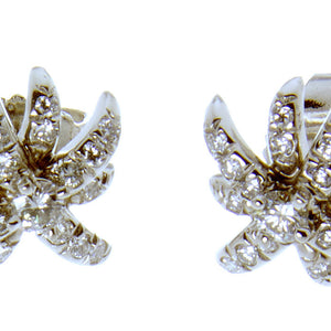 Tiffany & Co. Platinum Diamond Starburst Earrings - Chicago Pawners & Jewelers