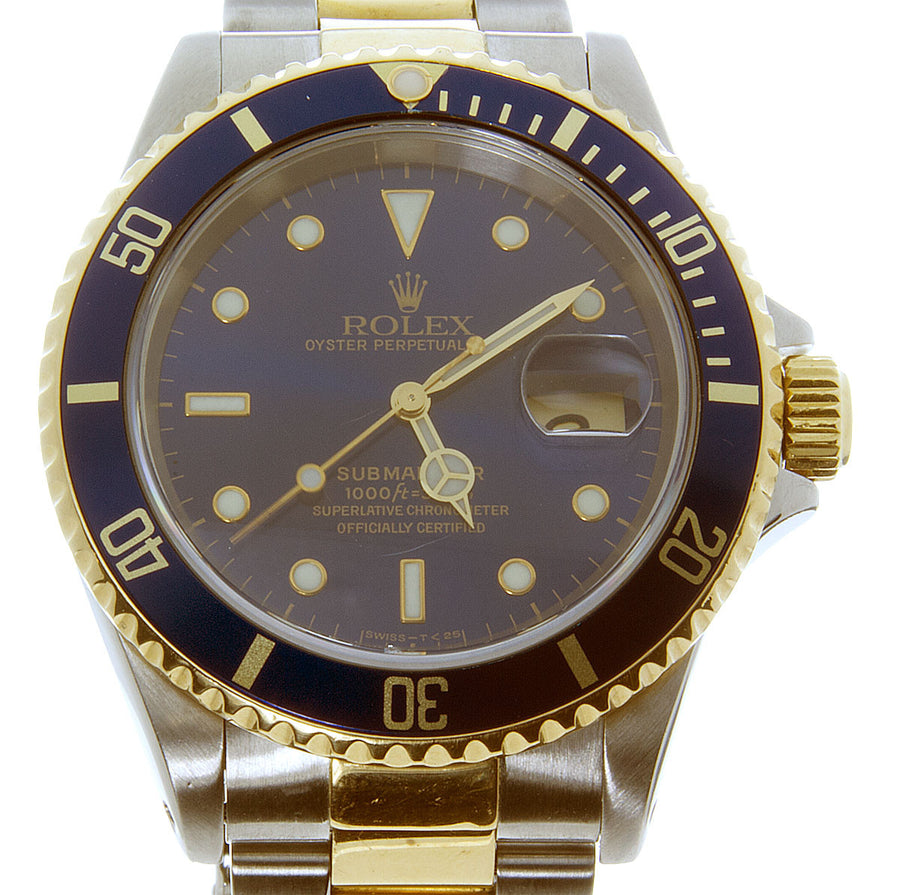 Rolex Submariner SS/18K Blue Dial - Chicago Pawners & Jewelers