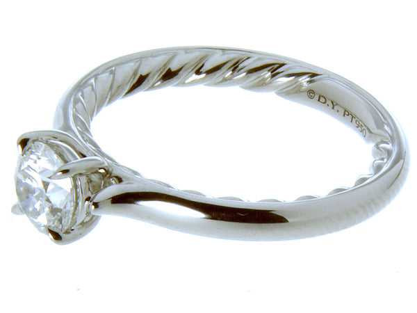 David Yurman Platinum Diamond Engagement Ring - Chicago Pawners & Jewelers