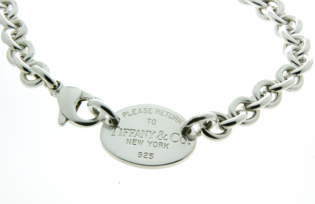 Tiffany Return to Tiffany Oval Tag Choker Necklace Chicago