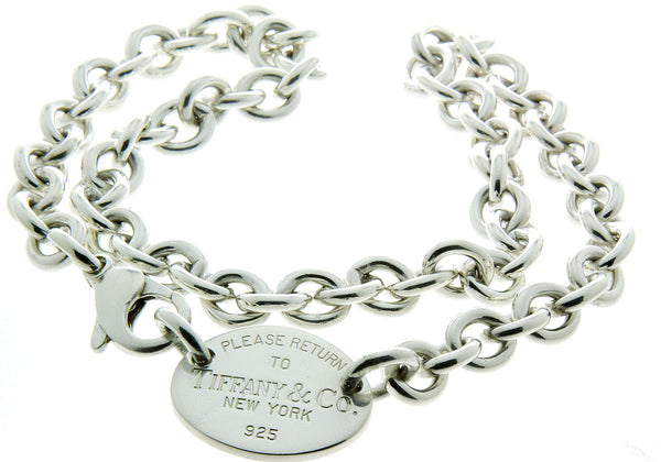 Tiffany & Co. Return to Tiffany  Oval Tag Choker Necklace - Chicago Pawners & Jewelers