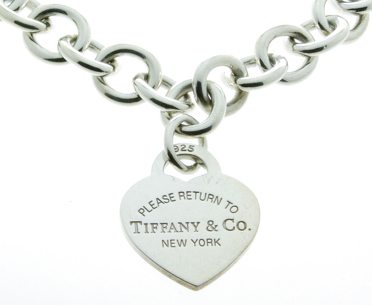 Tiffany & Co. Sterling Silver Return to Tiffany Oval Tag Choker Necklace -  Yoogi's Closet