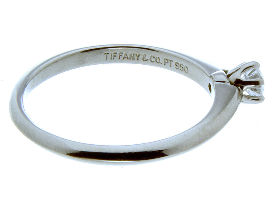 Tiffany Platinum Diamond 0.19ct Solitaire Engagement Ring - Chicago Pawners & Jewelers
