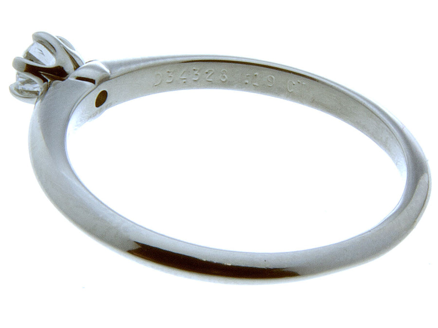 Tiffany Platinum Diamond 0.19ct Solitaire Engagement Ring - Chicago Pawners & Jewelers