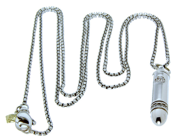 David Yurman Diamond Bullet Charm & Chain - Chicago Pawners & Jewelers