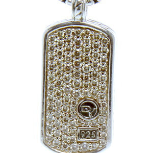 David Yurman Pave' Diamond Tag Necklace - Chicago Pawners & Jewelers