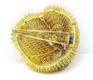 French Designer Diamond Sea Urchin Pin - Chicago Pawners & Jewelers