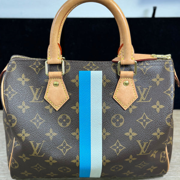 Louis Vuitton Speedy 25 My Heritage w Blue and White stripe - Chicago Pawners & Jewelers