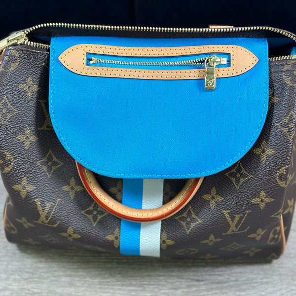 Louis Vuitton Speedy 25 My Heritage w Blue and White stripe - Chicago Pawners & Jewelers