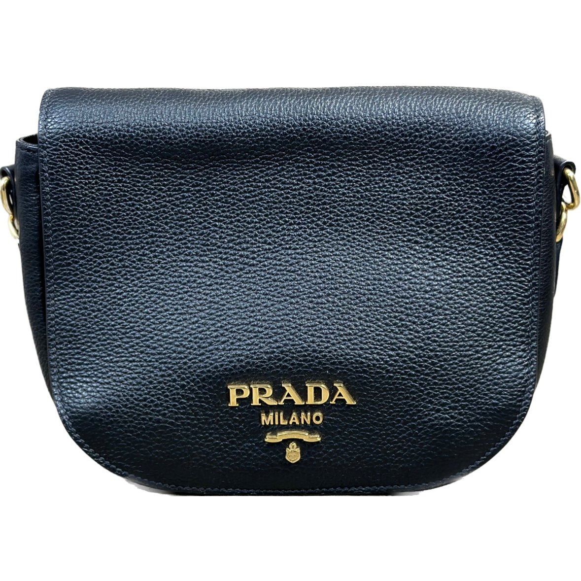 Prada Saffiano Wallet On Strap - Blue Crossbody Bags, Handbags