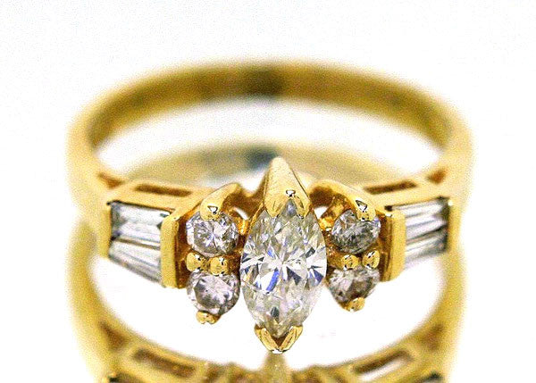 3/4ct Marquise Diamond Engagement Ring - Chicago Pawners & Jewelers