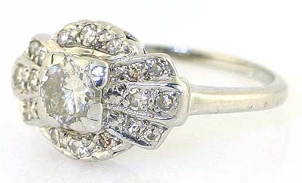 1930s Art Deco Engagement Ring - Chicago Pawners & Jewelers