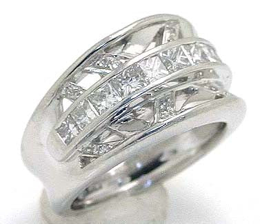 Platinum 1.60ct Diamond Band Ring - Chicago Pawners & Jewelers