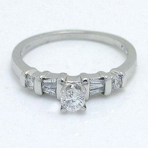 Platinum 1/2ct Diamond Engagement Ring - Chicago Pawners & Jewelers