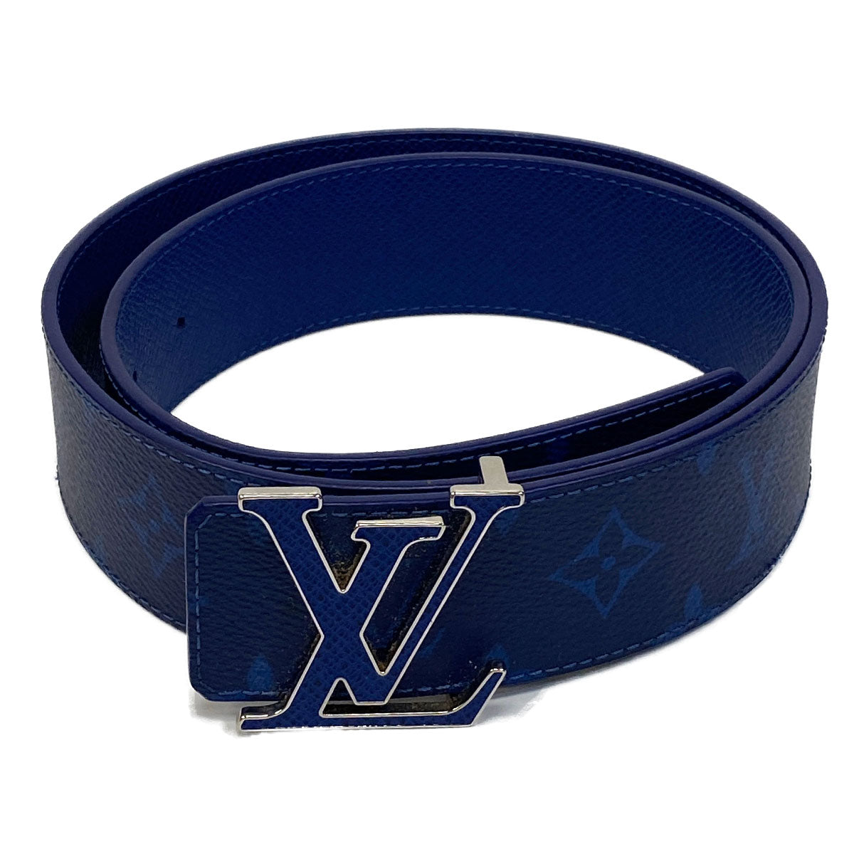 Louis Vuitton Initiales Reversible Belt - Cobalt Blue – Chicago