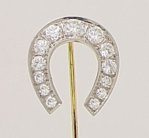 Antique 1.20ct Diamond Horseshoe Stick Pin - Chicago Pawners & Jewelers