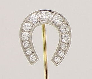 Antique 1.20ct Diamond Horseshoe Stick Pin - Chicago Pawners & Jewelers