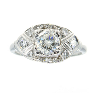 Art Deco 1.24ct Diamond Engagement Ring - Chicago Pawners & Jewelers