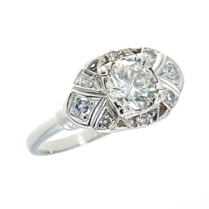 Art Deco 1.24ct Diamond Engagement Ring - Chicago Pawners & Jewelers