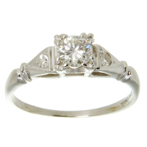 Art Deco Platinum Diamond Wedding Set - Chicago Pawners & Jewelers