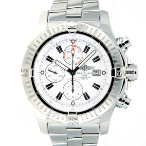Breitling Super Avenger with White Dial - Chicago Pawners & Jewelers