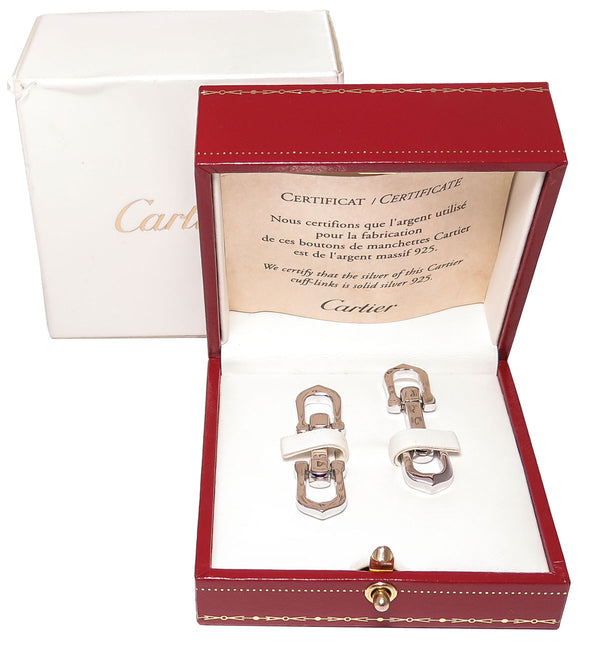 Cartier Elongated C Cufflinks - Chicago Pawners & Jewelers