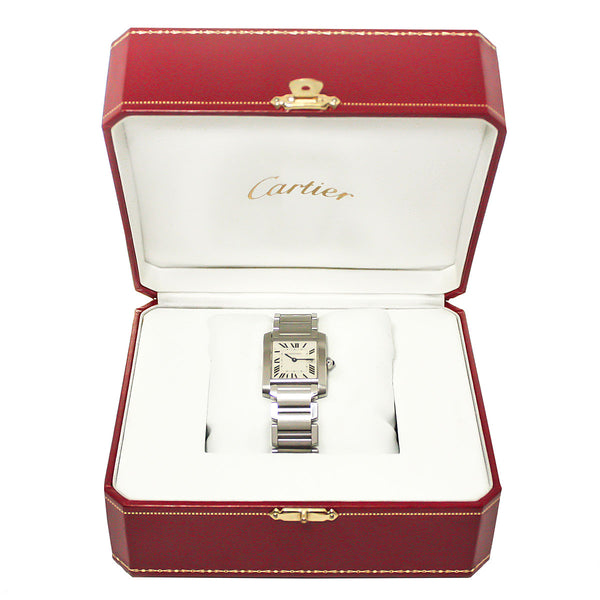 Cartier Tank Francaise Mid-Size with Box & Papers - Chicago Pawners & Jewelers
