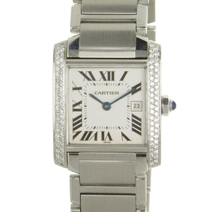 Cartier Tank Francaise Mid-Size with Diamonds - Chicago Pawners & Jewelers