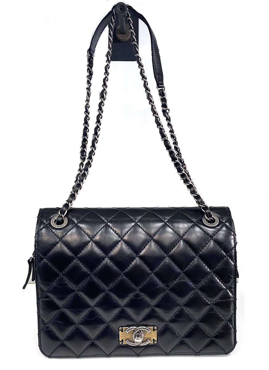 Chanel Quilted Calfskin Shoulder Flap Bag