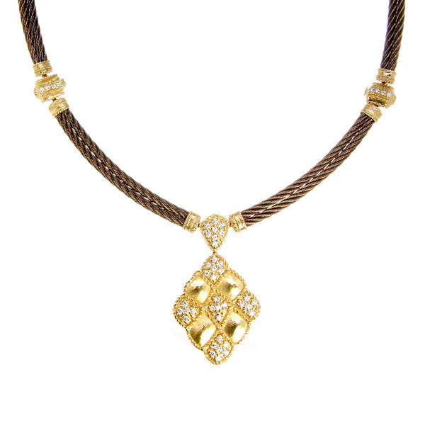 Charriol Petra Flamme Blanche Diamond Necklace - Chicago Pawners & Jewelers