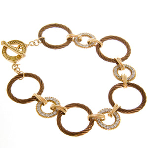 Charriol Petra Celtique Diamond Toggle Bracelet - Chicago Pawners & Jewelers