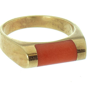 1960s 14k Gold & Coral Ring - Chicago Pawners & Jewelers