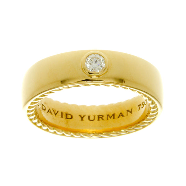 David Yurman 18kt Streamline Diamond Wedding Band - Chicago Pawners & Jewelers
