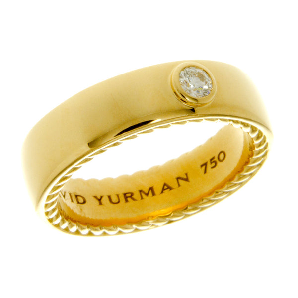 David Yurman 18kt Streamline Diamond Wedding Band - Chicago Pawners & Jewelers