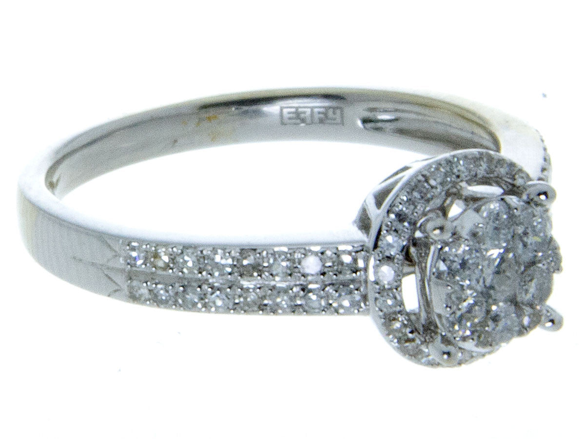Effy Bouquet Diamond Halo Engagement Ring | Chicago Pawners & Jewelers