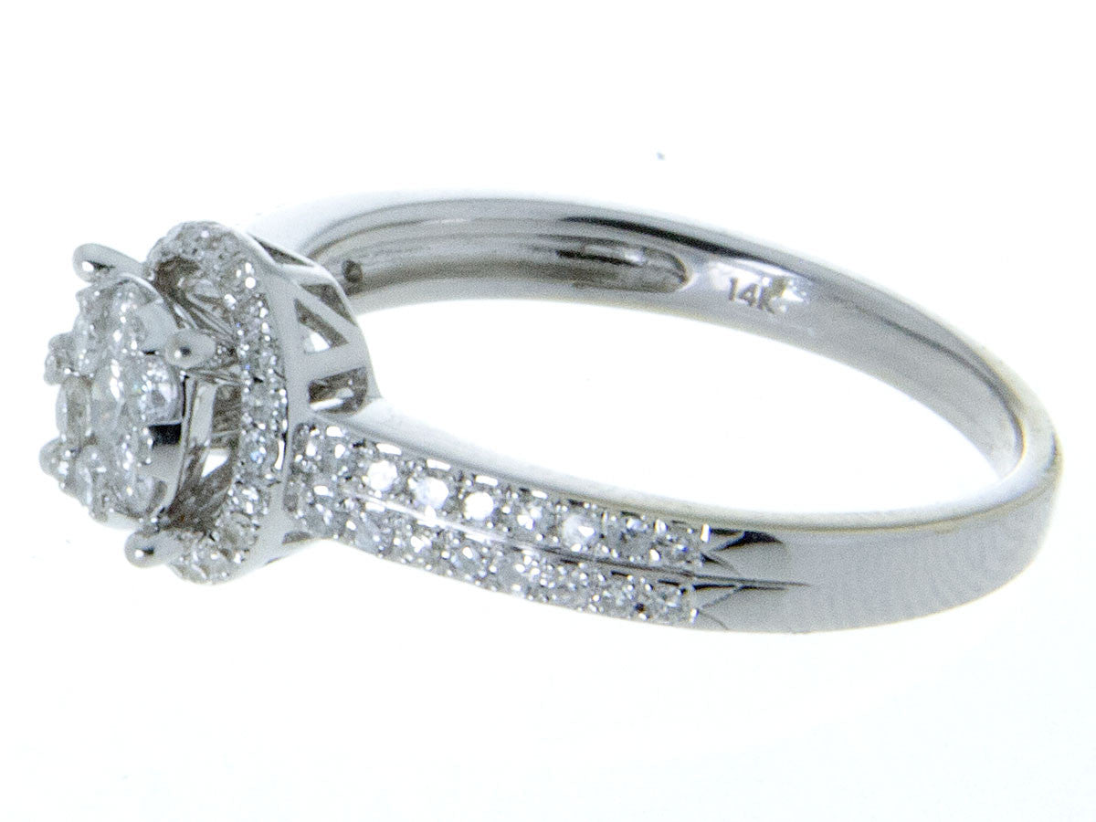 Effy Bouquet Diamond Halo Engagement Ring | Chicago Pawners & Jewelers