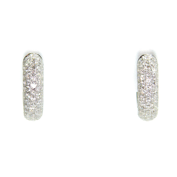 Effy Pavé Classica Diamond Huggie Earrings - Chicago Pawners & Jewelers