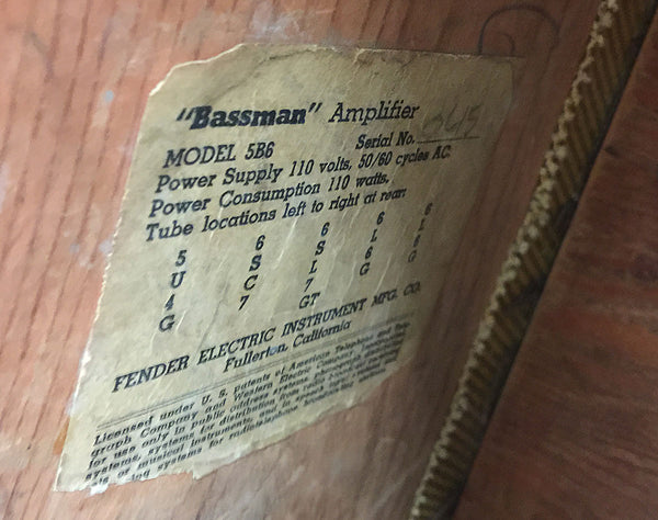 1953 Fender Bassman Tweed Amplifier 5B6 - Chicago Pawners & Jewelers