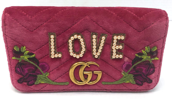 Gucci GG Marmont Velvet Small Shoulder Bag - Chicago Pawners & Jewelers